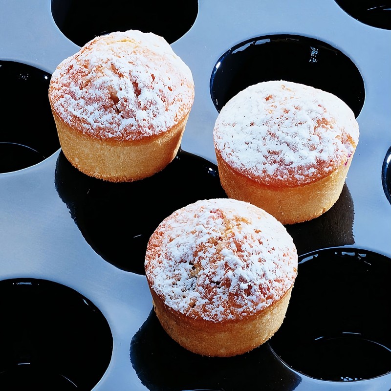Demarle Mini Muffin Silicone Mould Flexipan 600x400 Demarle Mini Muffin Silicone Mould Flexipan 600x400