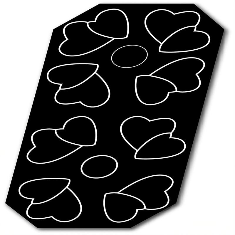 Demarle Interlacing Hearts Silicone Mould Flexipan 600x400 Demarle Interlacing Hearts Silicone Mould Flexipan 600x400
