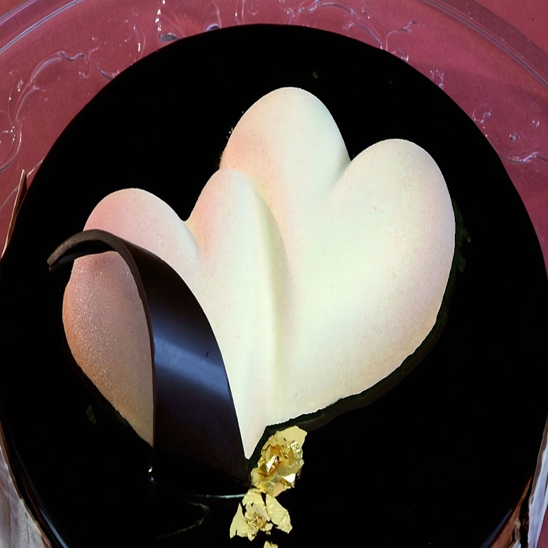 Demarle Interlacing Hearts Silicone Mould Flexipan 600x400 Demarle Interlacing Hearts Silicone Mould Flexipan 600x400