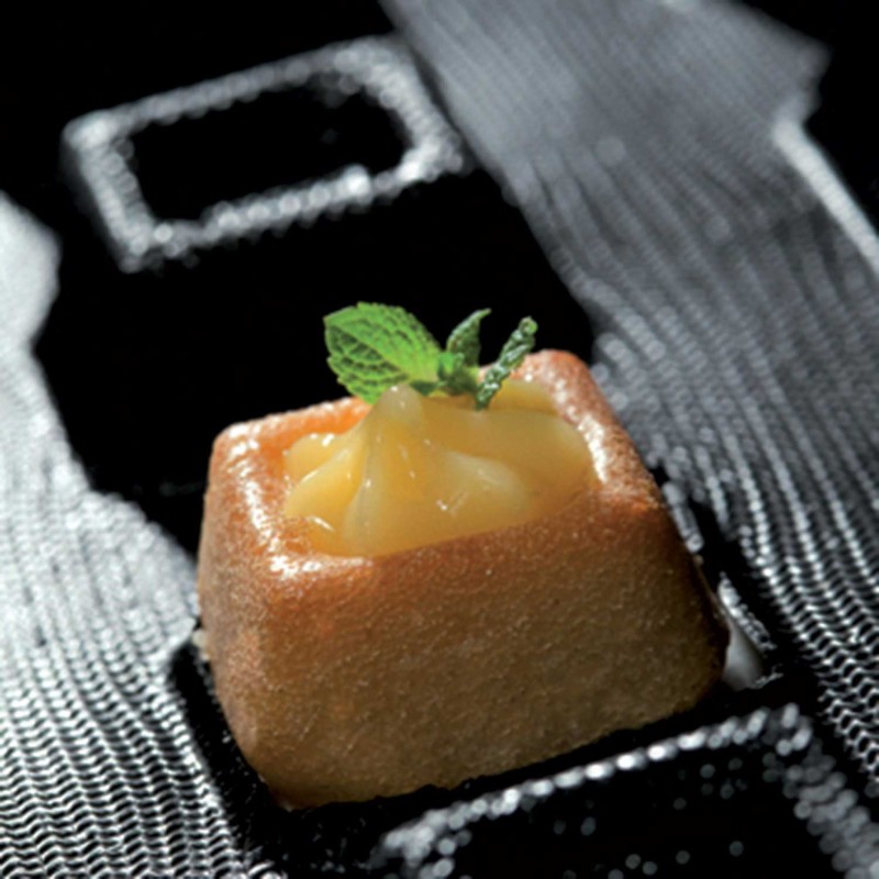 Demarle Mini Square Savarin Silicone Mould Flexipan 600x400 Demarle Mini Square Savarin Silicone Mould Flexipan 600x400