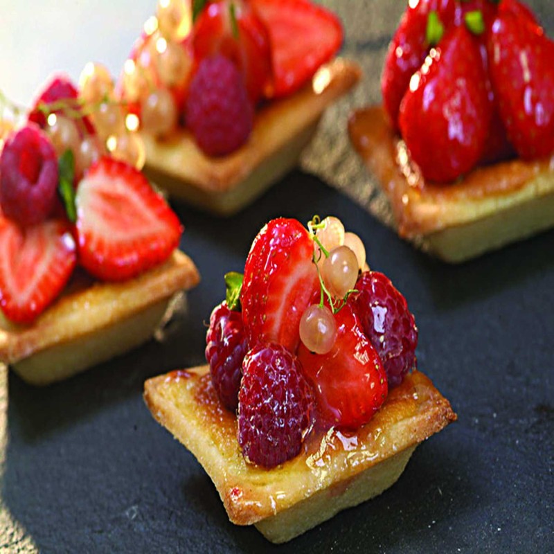 Demarle Square Tartlet Silicone Mould Flexipan 600x400 Demarle Square Tartlet Silicone Mould Flexipan 600x400