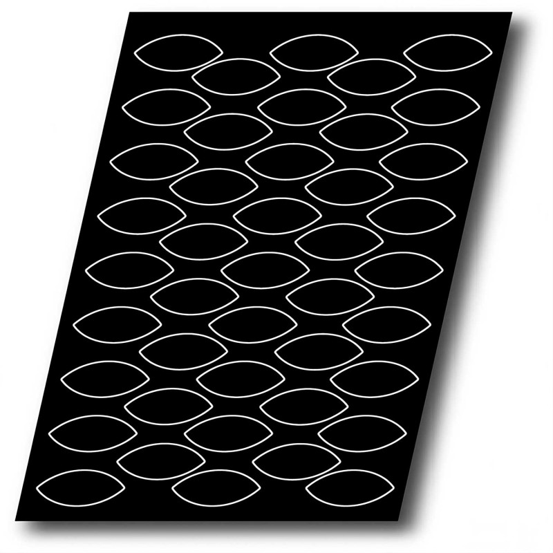 Demarle Medium Quenelle Silicone Mould Flexipan 600x400 Demarle Medium Quenelle Silicone Mould Flexipan 600x400