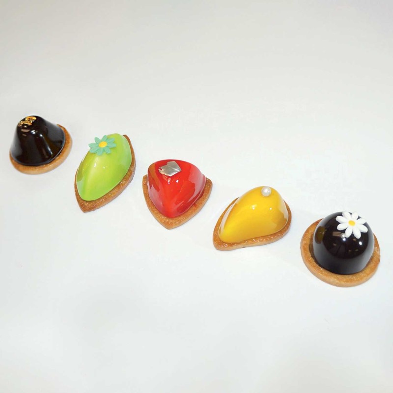 Demarle Assorted Appetizers Silicone Mould Flexipan 600x400 Demarle Assorted Appetizers Silicone Mould Flexipan 600x400