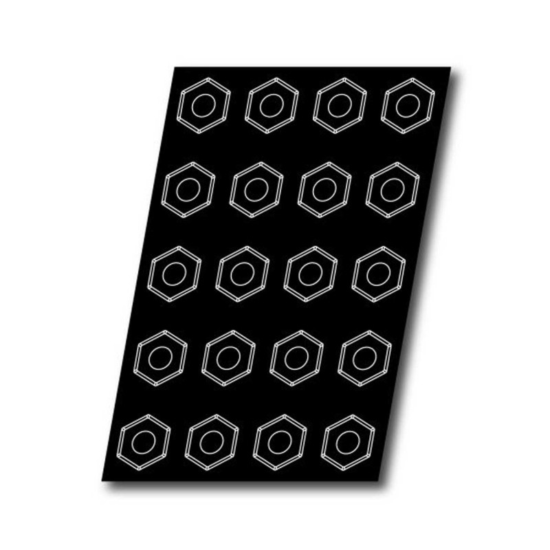 Demarle Hexagons Silicone Mould Flexipan 600x400 Demarle Hexagons Silicone Mould Flexipan 600x400