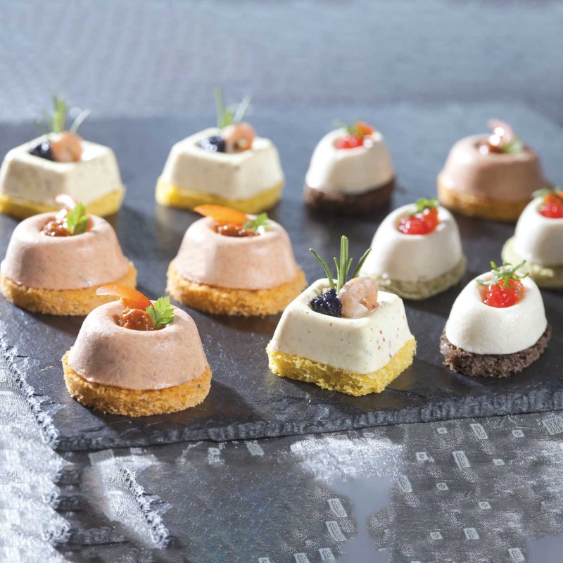 Demarle Mini Savarin Silicone Mould Flexipan 600x400 Demarle Mini Savarin Silicone Mould Flexipan 600x400