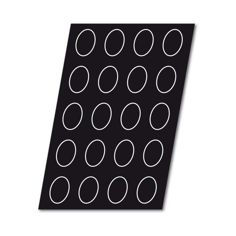 Demarle Oval Silicone Mould 20 Cavities Flexipan 600x400 Demarle Oval Silicone Mould 20 Cavities Flexipan 600x400