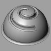 Demarle Half Sphere Spiral Silicone Mould Flexipan 600x400 Demarle Half Sphere Spiral Silicone Mould Flexipan 600x400