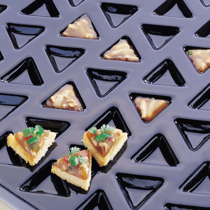 Demarle Triangle Silicone Mould 24 Cavities Flexipan 600x400 Demarle Triangle Silicone Mould 24 Cavities Flexipan 600x400
