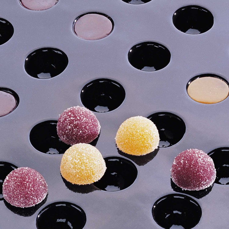 Demarle Mini Half Sphere Silicone Mould 70 Cavities Flexipan 600x400 Demarle Mini Half Sphere Silicone Mould 70 Cavities Flexipan 600x400