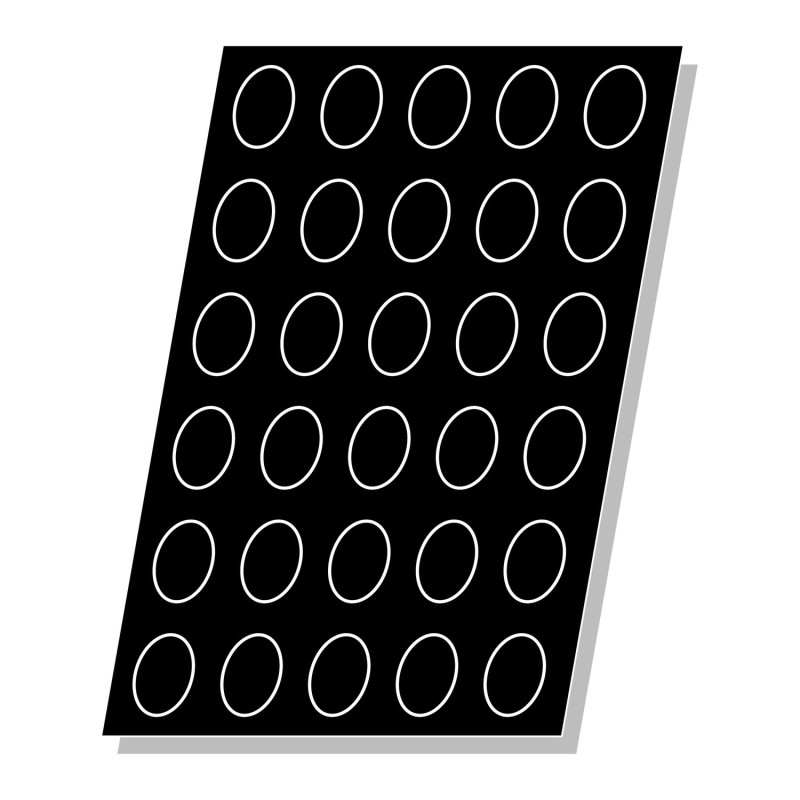 Demarle Oval Silicone Mould Flexipan 600x400 Demarle Oval Silicone Mould Flexipan 600x400