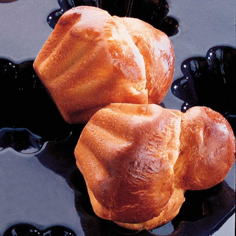 Demarle Fluted Brioche Silicone Mould 24 Cavities Flexipan 600x400 Demarle Fluted Brioche Silicone Mould 24 Cavities Flexipan 600x400