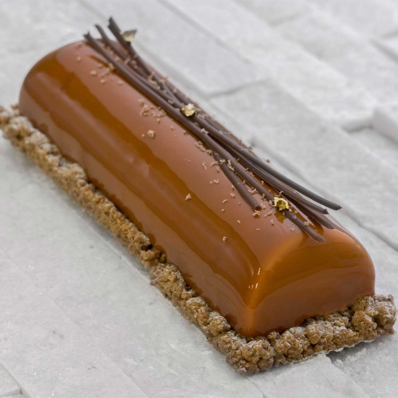 Demarle 3D Yule log Silicone Individual Mould Flexipat Demarle 3D Yule log Silicone Individual Mould Flexipat