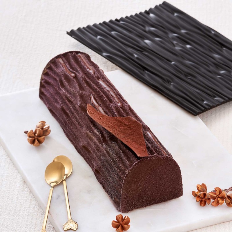 Demarle Wood Log Silicone Mould 3D Mat 276 × 186 Demarle Wood Log Silicone Mould 3D Mat 276 × 186
