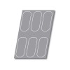 Demarle Oblong Silicone Mould 6 Cavities Silform 600x400 Demarle Oblong Silicone Mould 6 Cavities Silform 600x400