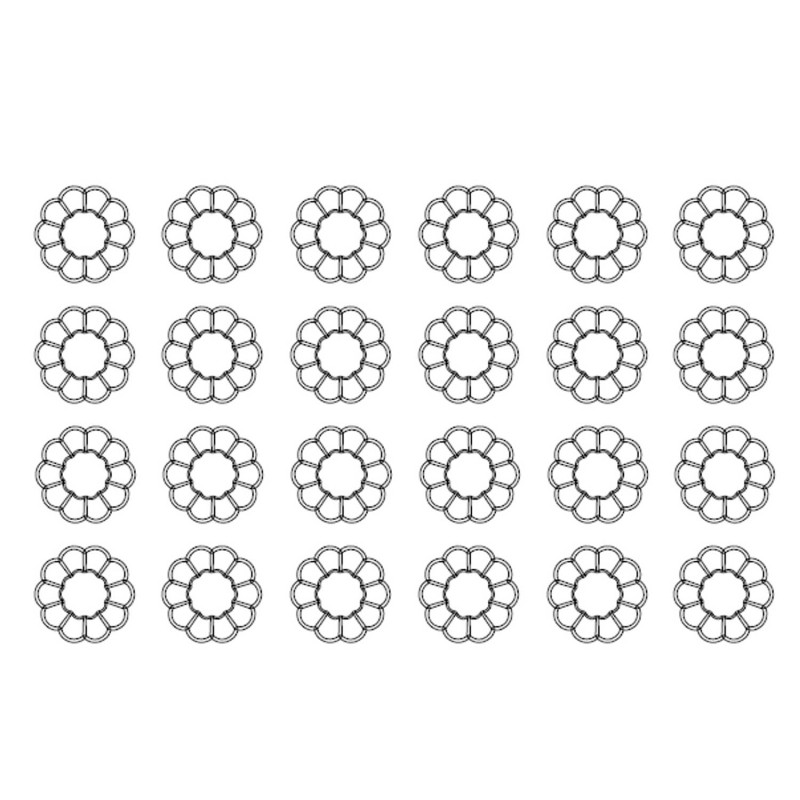 Demarle Fluted Brioches Silicone Mould Silform 600x400 Demarle Fluted Brioches Silicone Mould Silform 600x400