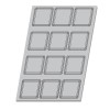 Demarle Square Silicone Mould 12 Cavities Silform 600x400 Demarle Square Silicone Mould 12 Cavities Silform 600x400