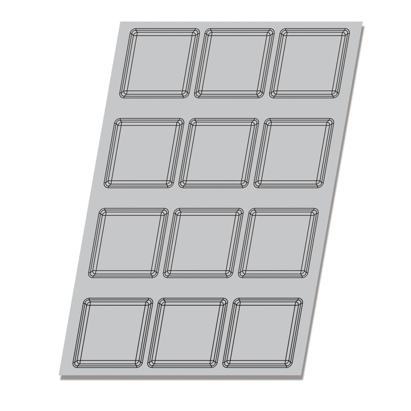 Demarle Square Silicone Mould 12 Cavities Silform 600x400 Demarle Square Silicone Mould 12 Cavities Silform 600x400